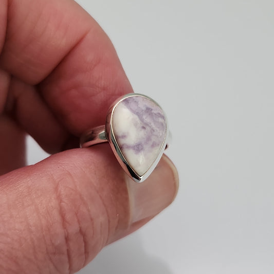 Purple Flame Opal Ring sz 8