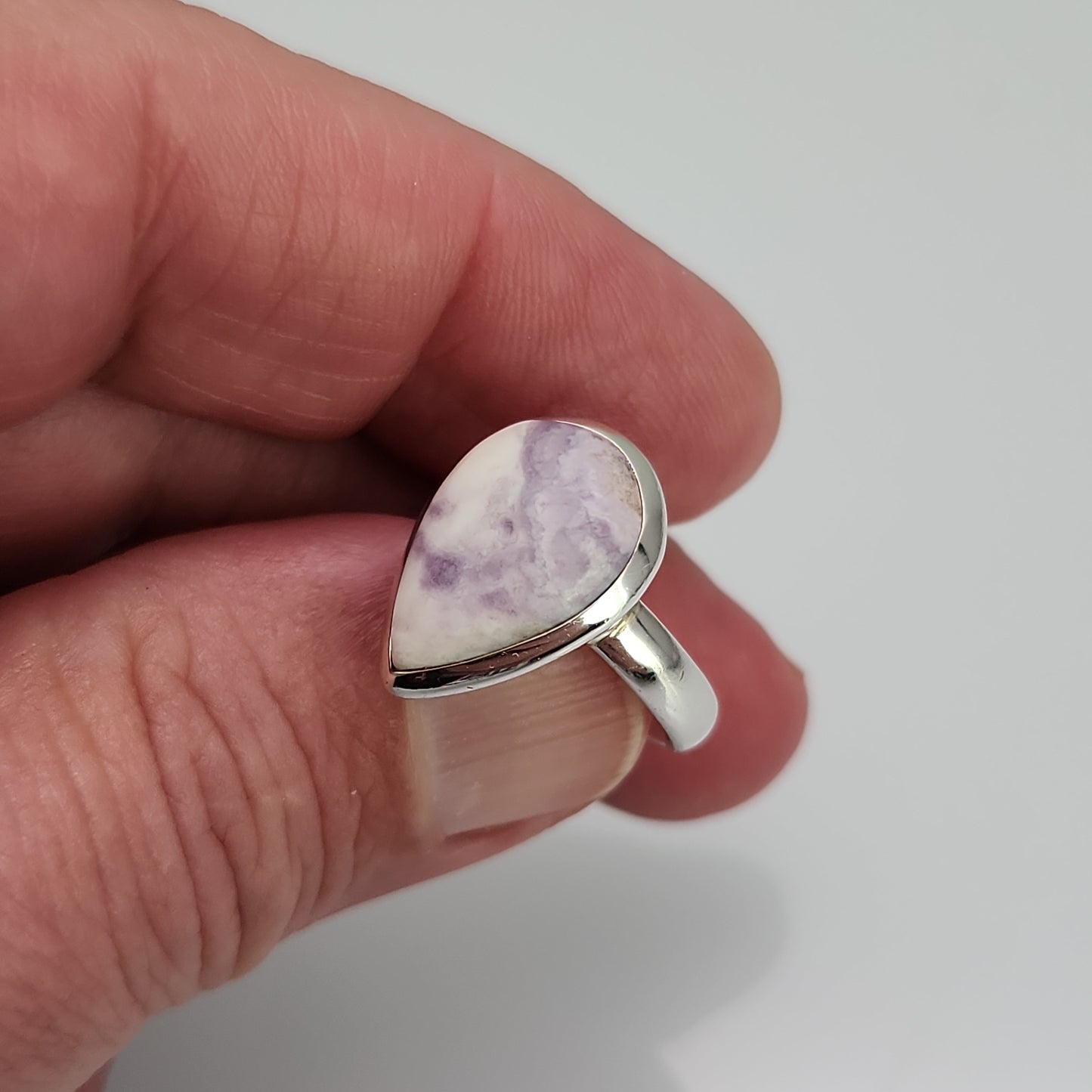 Purple Flame Opal Ring sz 8