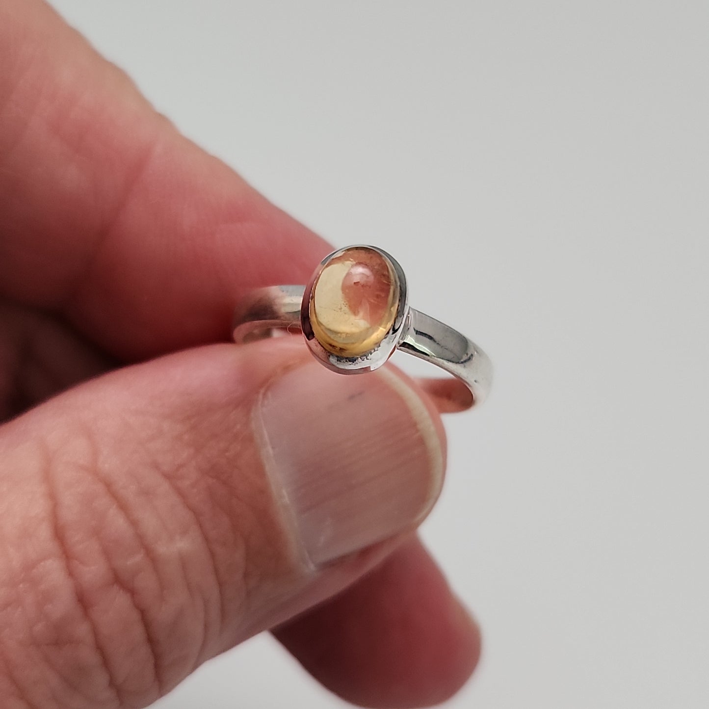 Golden Topaz Ring sz 8.5