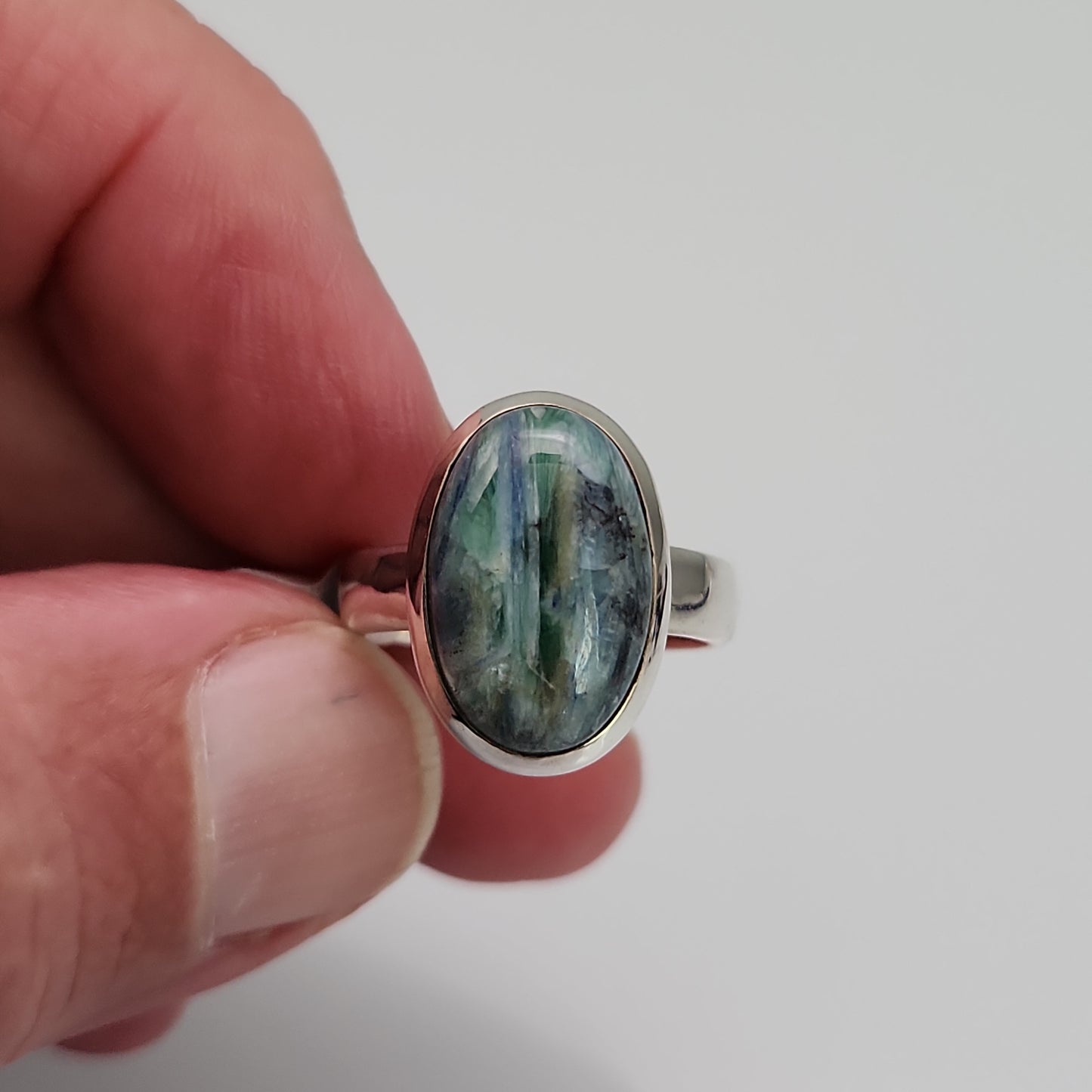 Mermaid Kyanite Ring sz 8