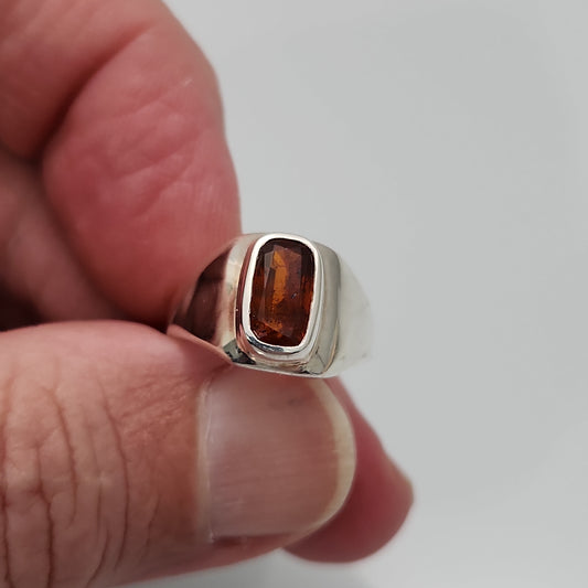 Orange Kyanite Ring sz 6.5