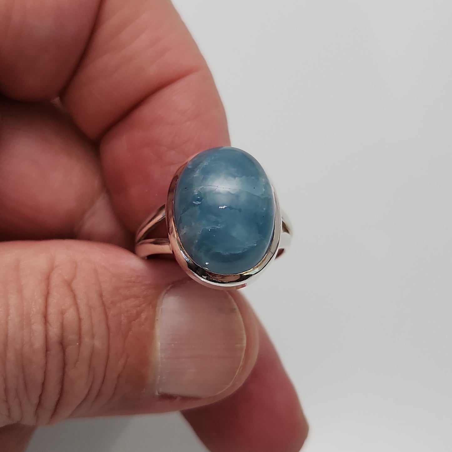 Aquamarine Ring sz 10.5