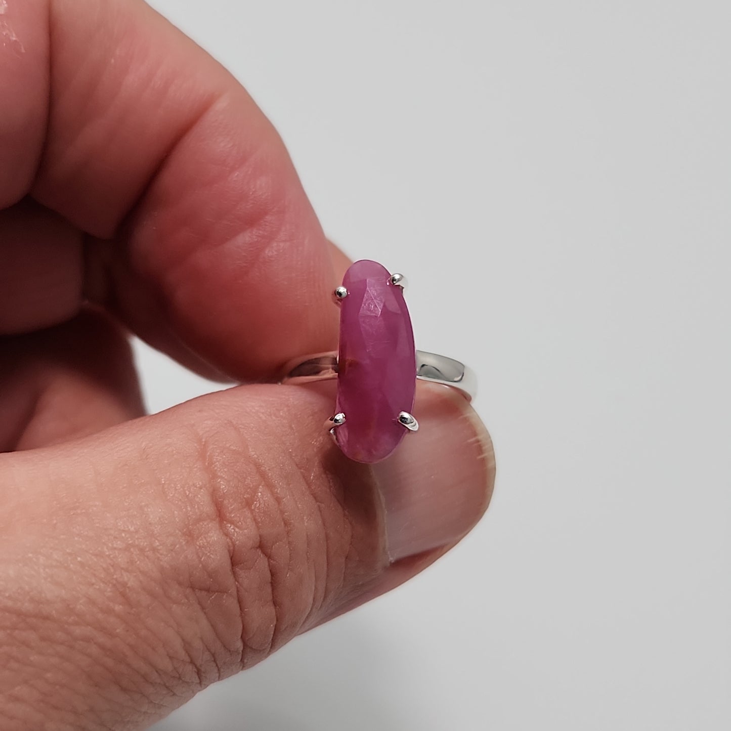 Pink Sapphire Ring sz 7