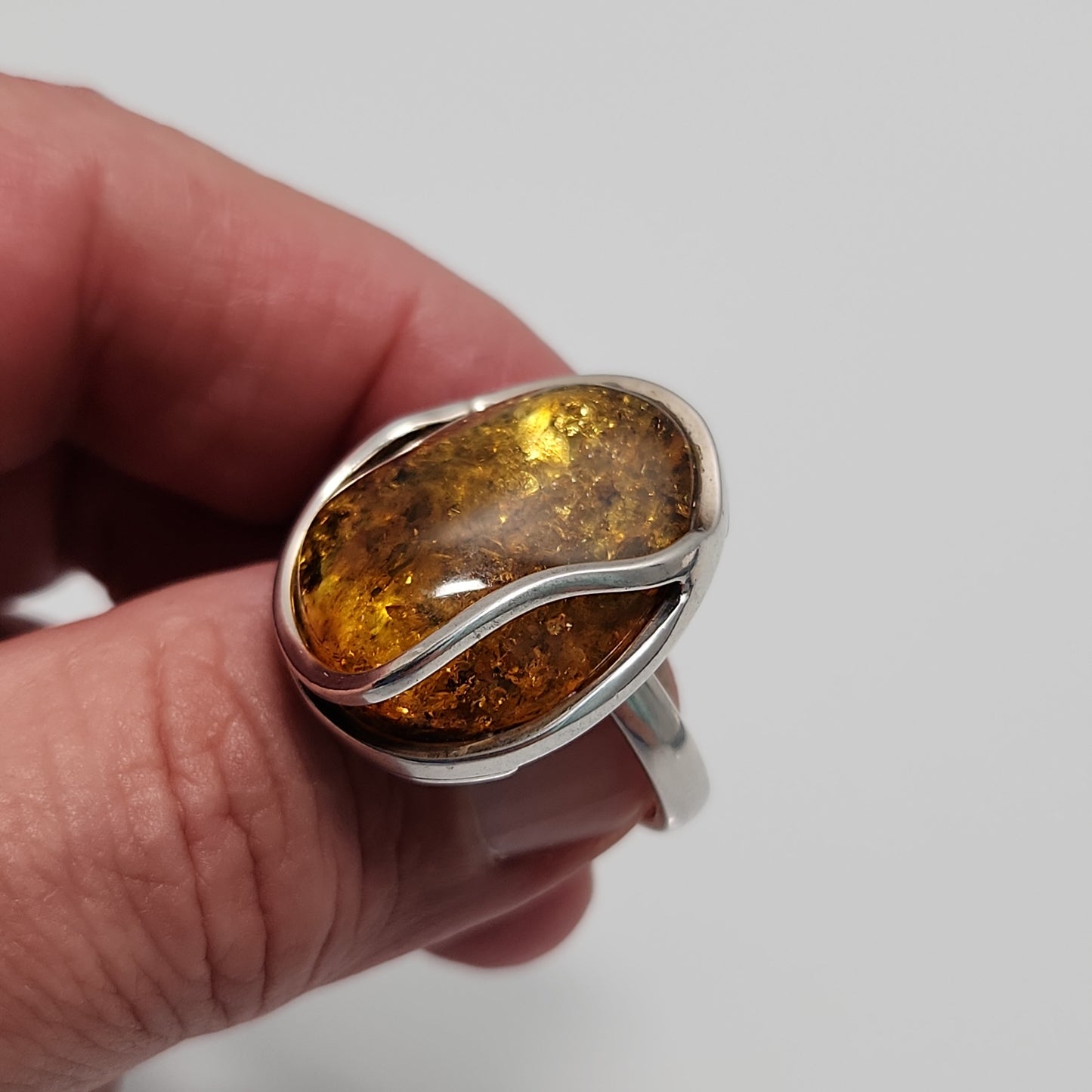 Amber Ring sz 9.5