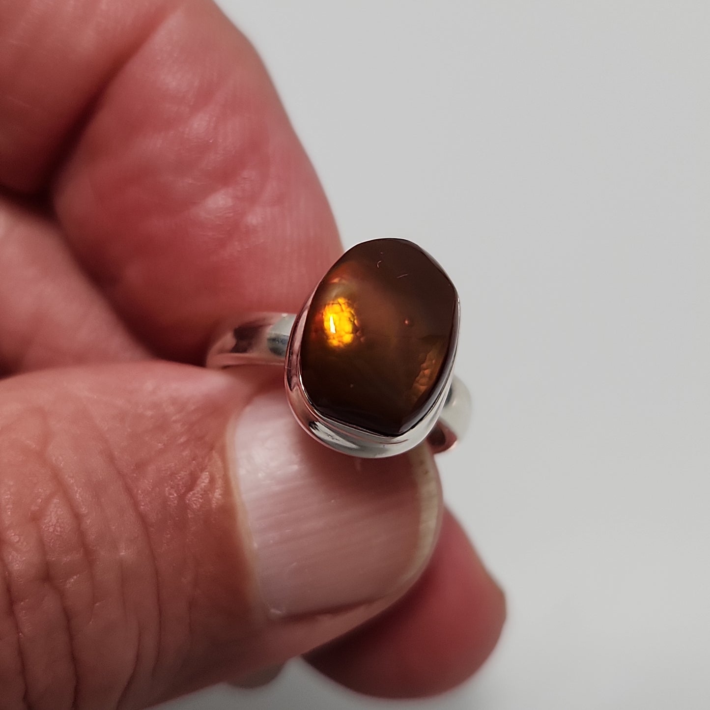 Fire Agate Ring sz 6