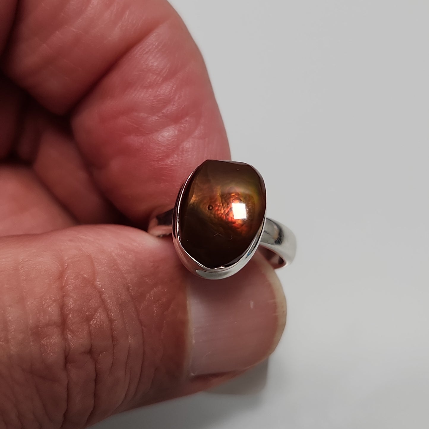 Fire Agate Ring sz 6