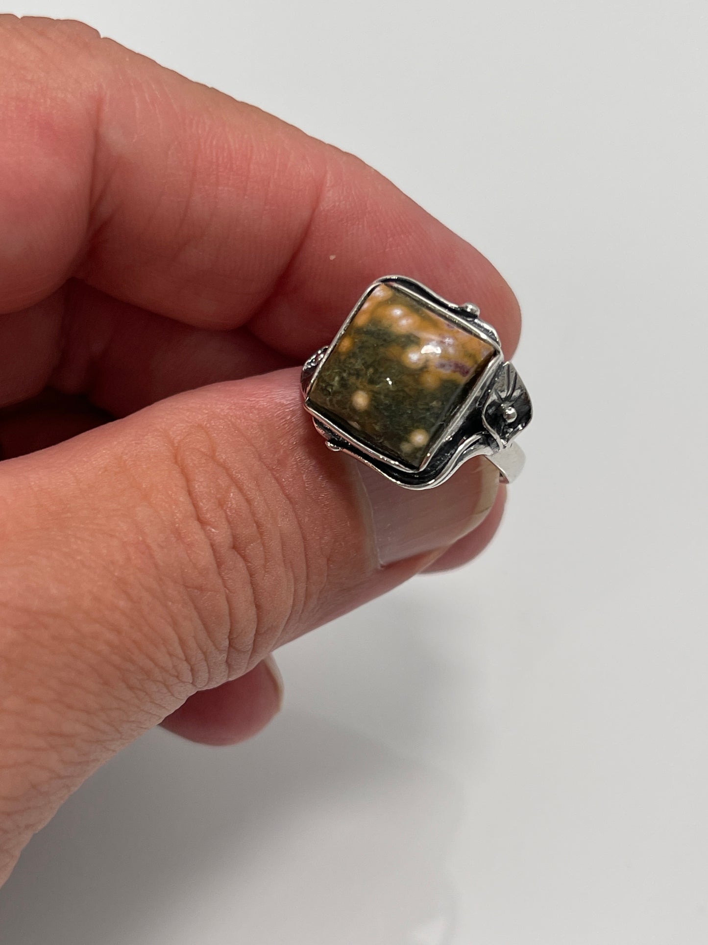 Ocean Jasper Ring sz 7