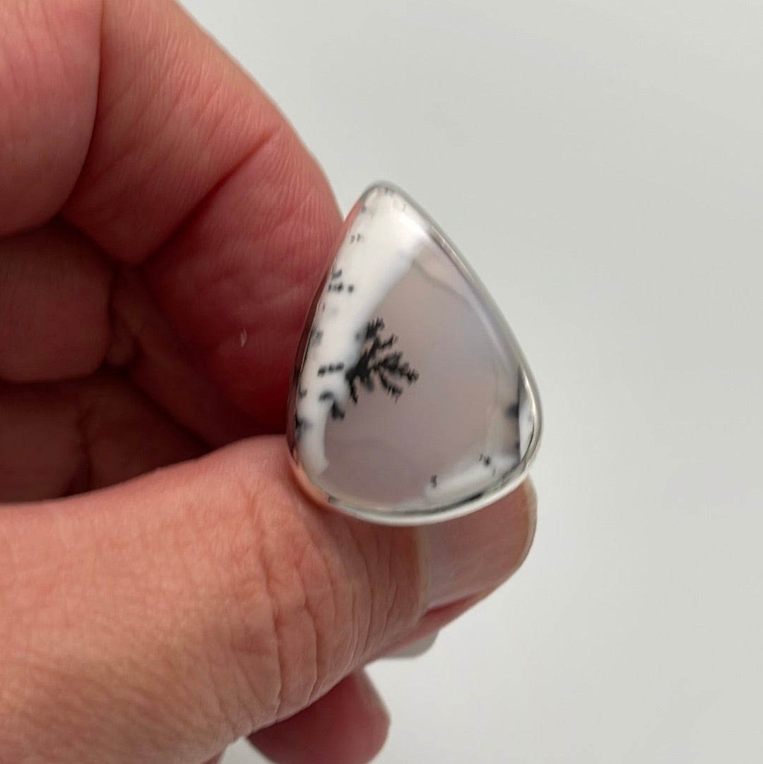 Dendrite Opal Ring sz 7