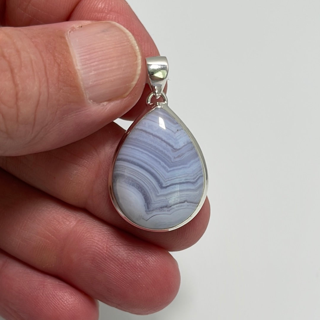 Blue Lace Agate Pendant