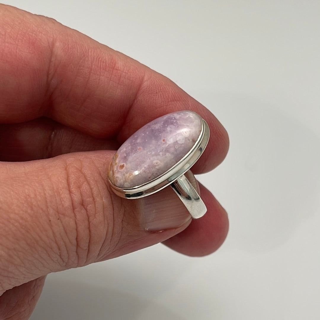 Purple Flame Opal Ring sz 8