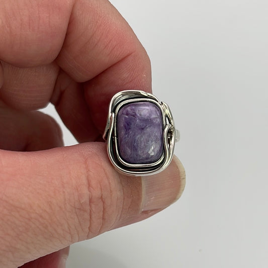 Charoite Ring sz 8