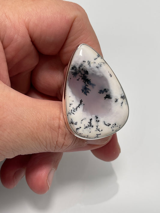 Dendrite Opal Ring sz 6