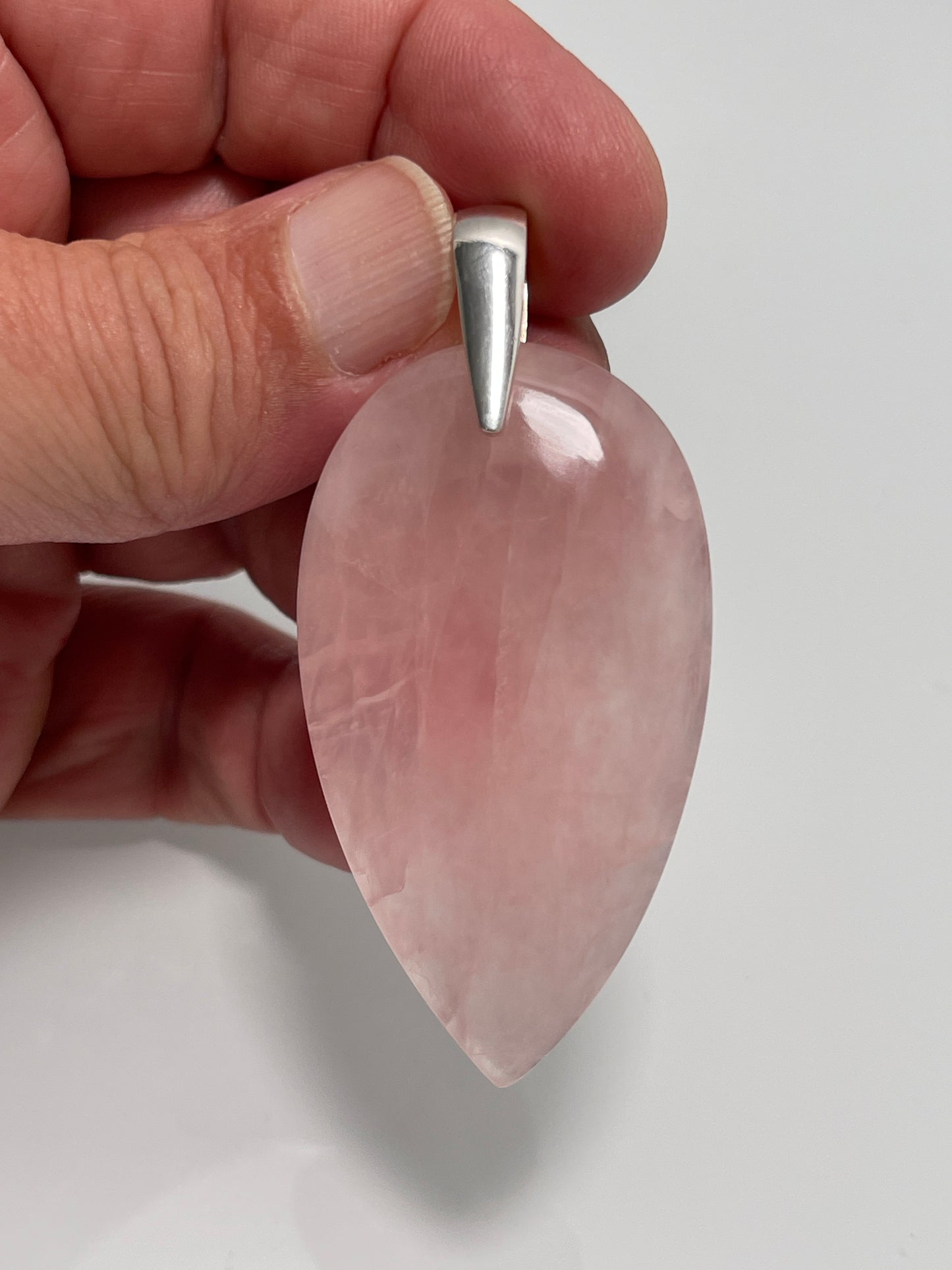 XL Rose Quartz Pendant