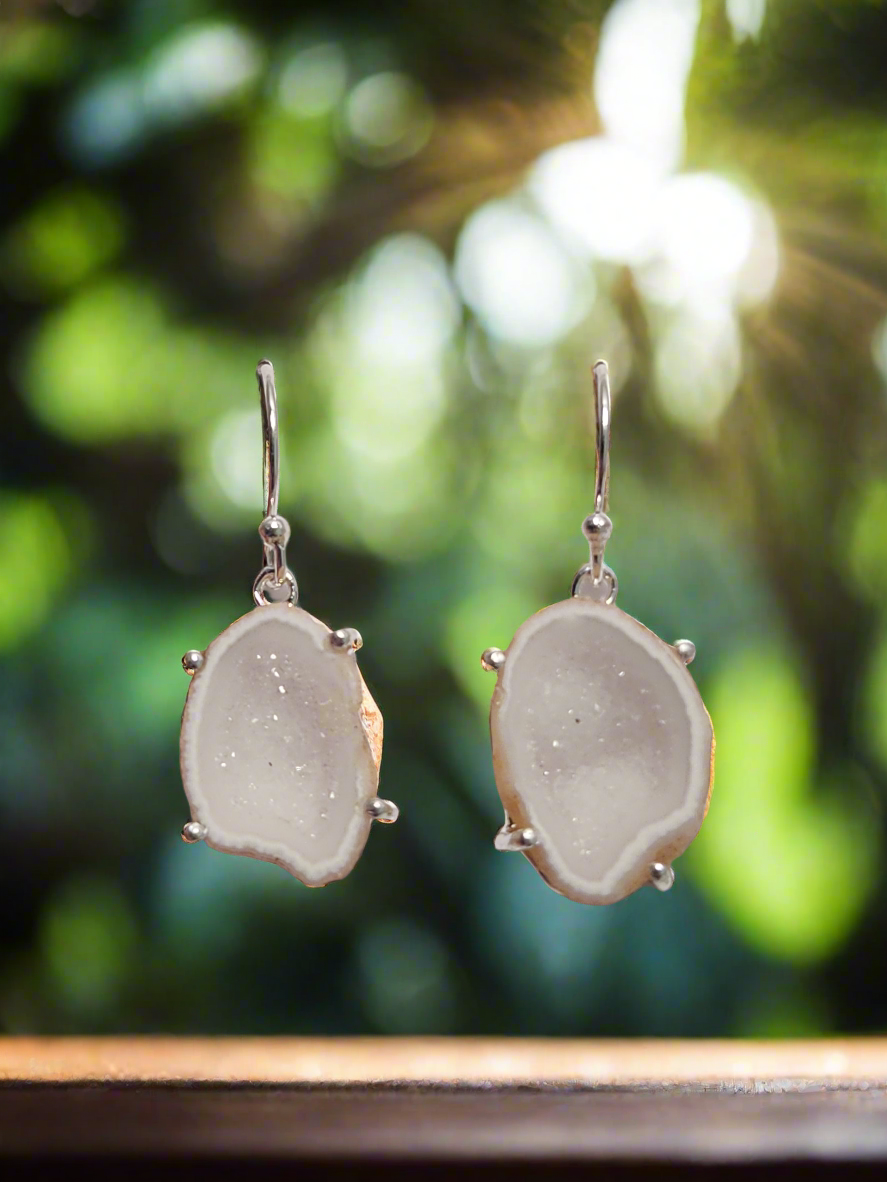 Agate Druzy Earrings