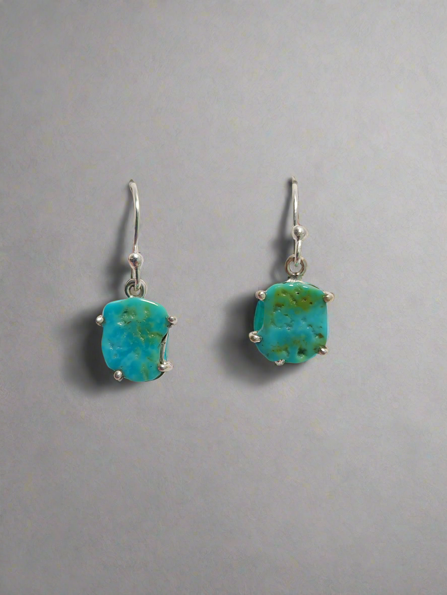 Rough Turquoise Earrings