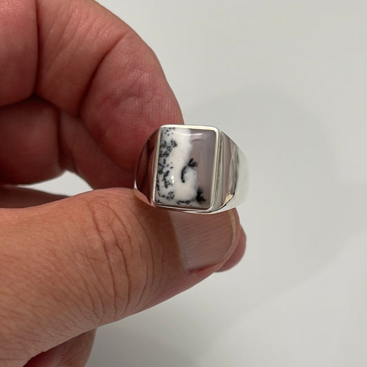 Dendrite Opal Ring sz 10