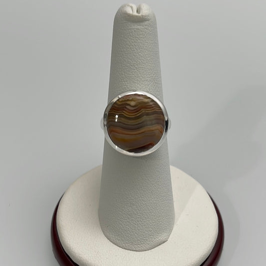 Laguna Agate Ring Size 7