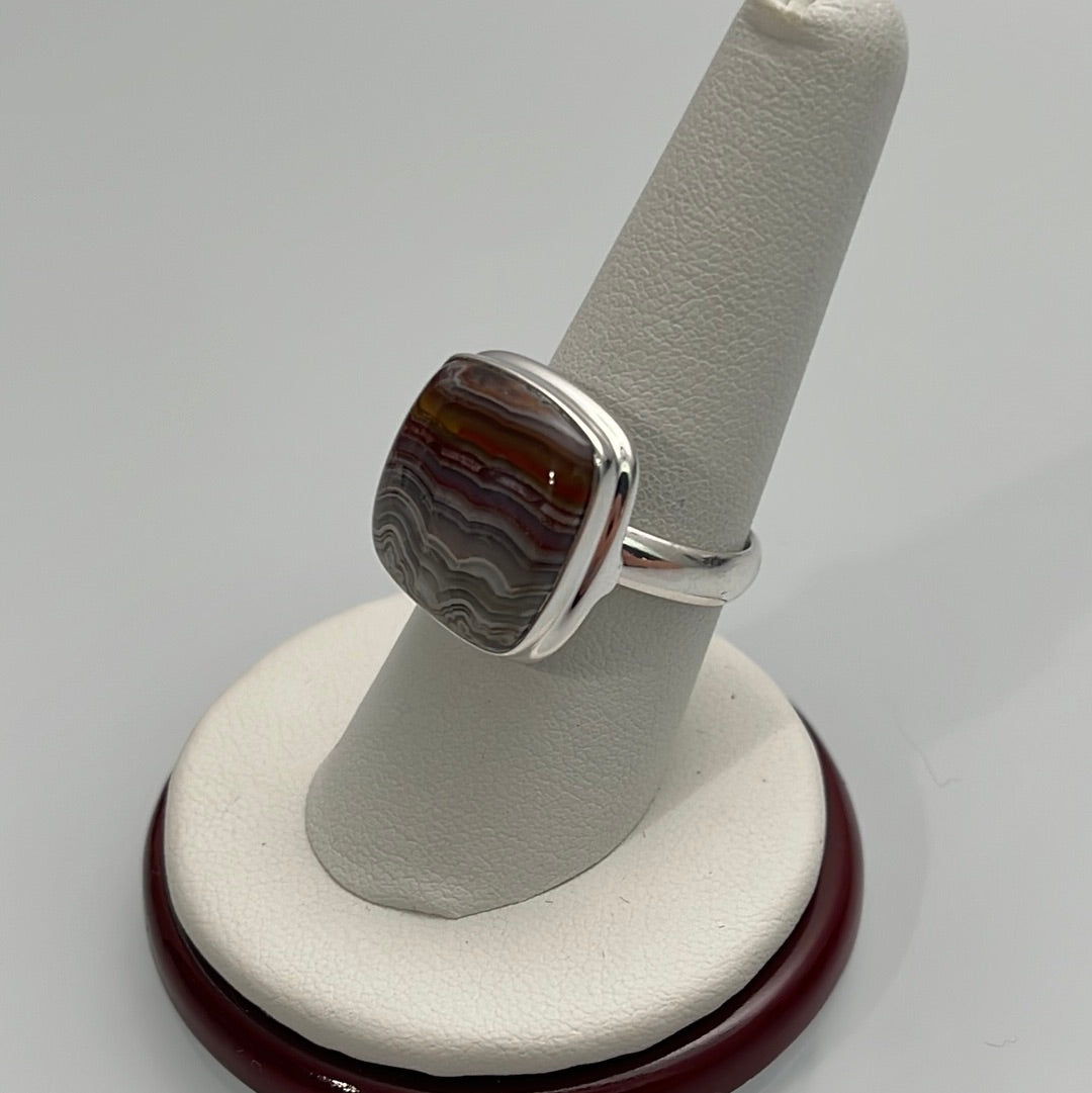 Laguna Agate Ring Size 8.5