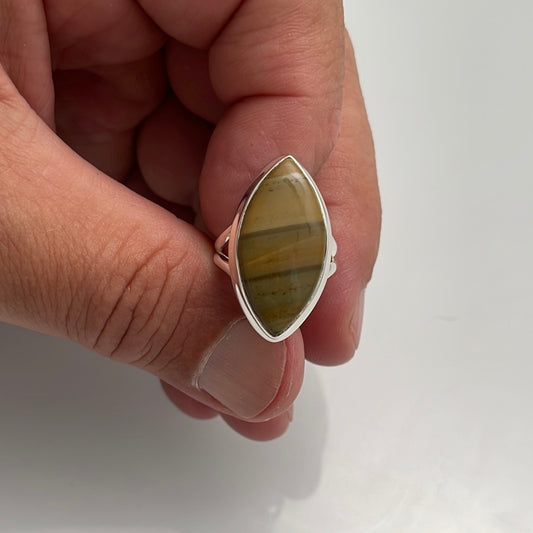 Picture Jasper Ring Size 6