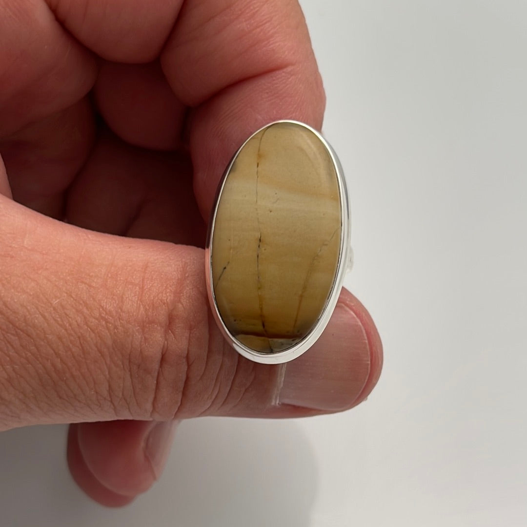 Picture Jasper Ring Size 7