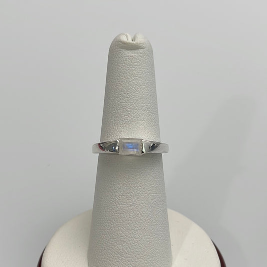 Moonstone Baguette Ring Sizes 5-10