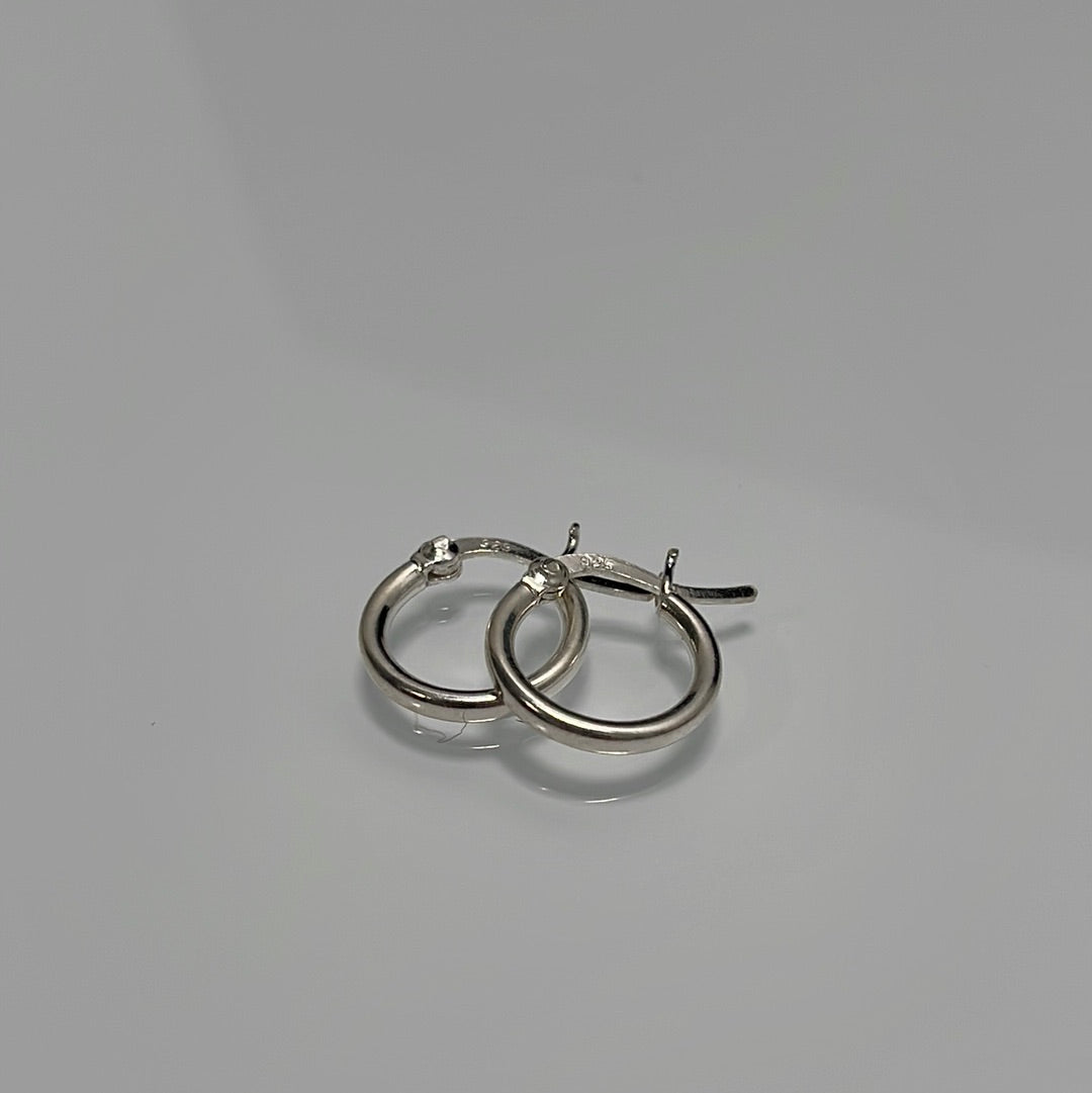 Small Plain Hoop Earrings