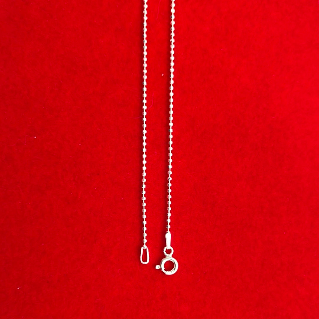 Diamond Cut Bead Chain 1.5mm (150) 16”, 18”, 20”, 22”, 24”, 30”, 36”