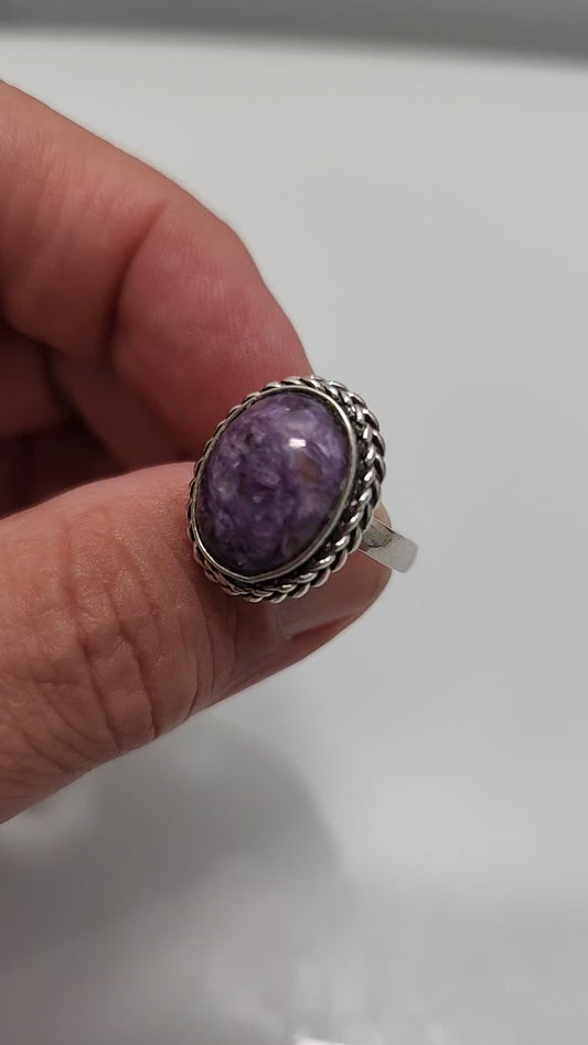 Charoite Ring sz 9