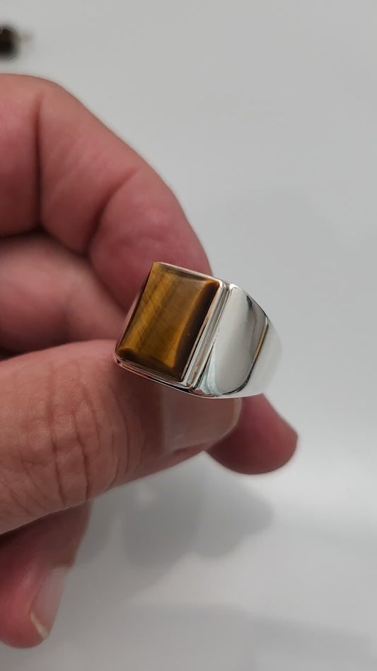 Tiger Eye Ring sz 13