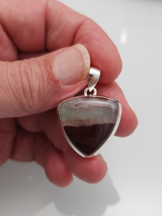 Aquaprase Chalcedony Pendant