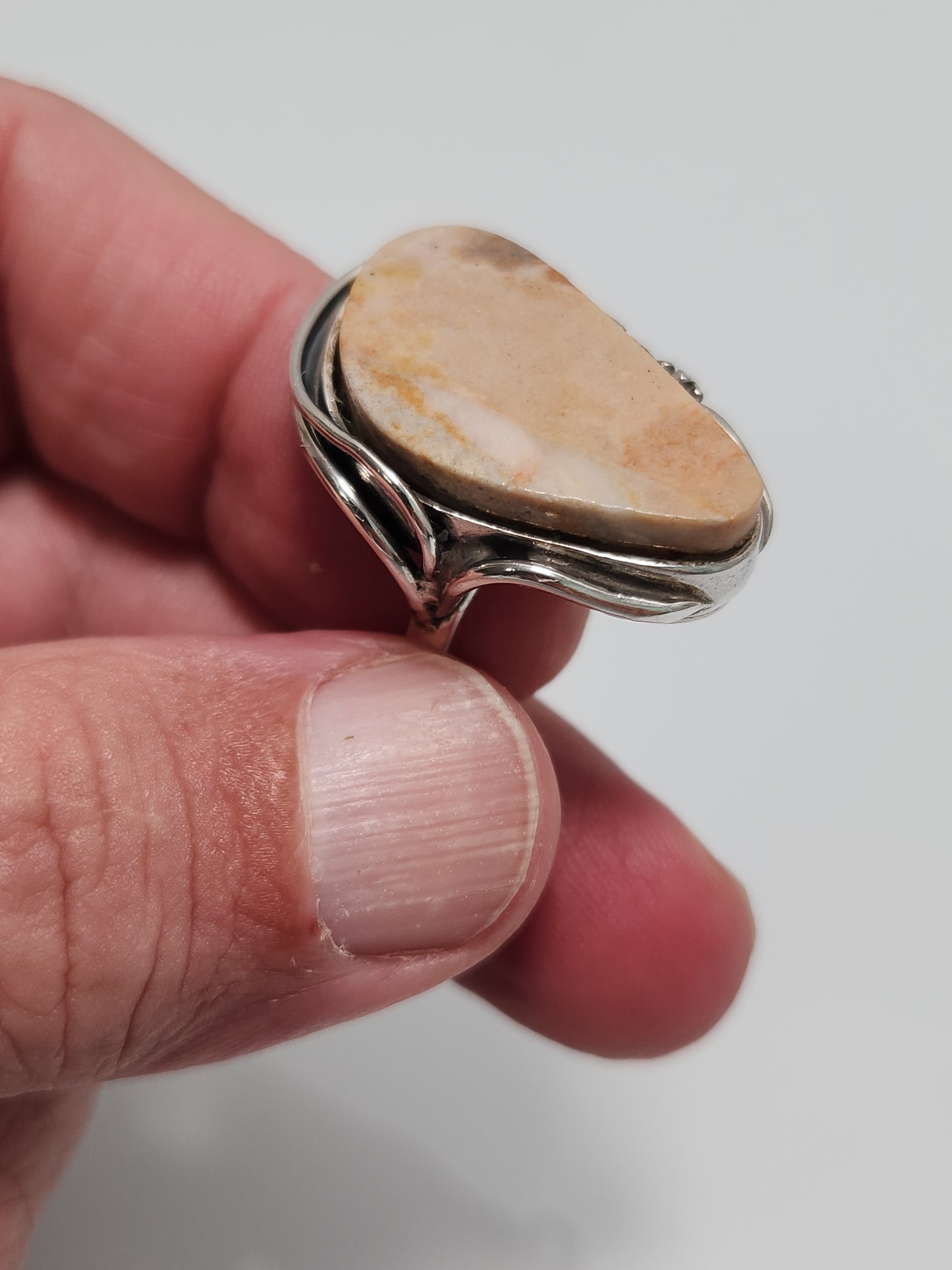 Tigilite Jasper Ring sz 8.5