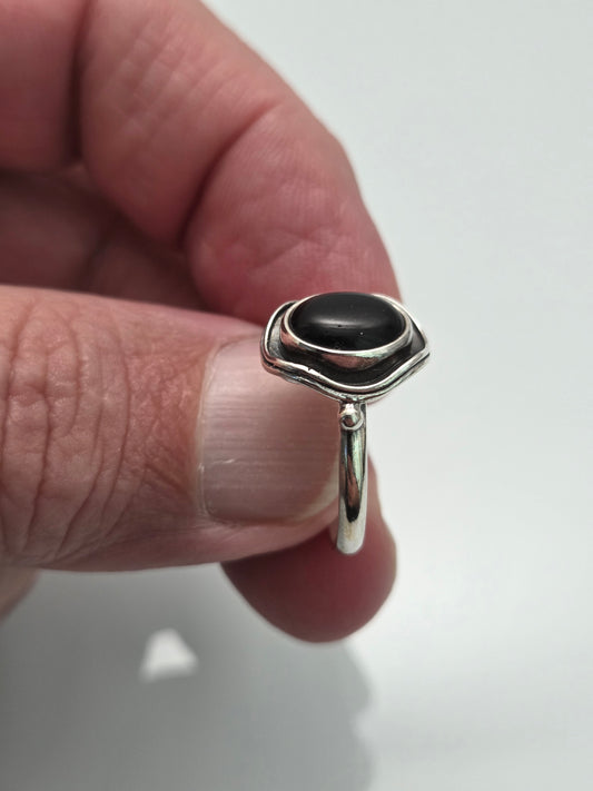 Black Onyx Ring sz 7+