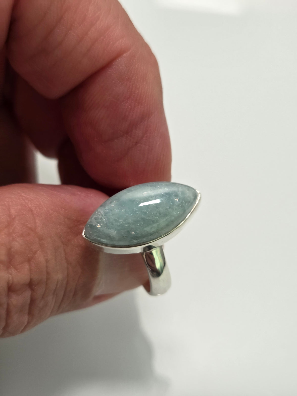 Aquamarine Marquise Ring sz 7