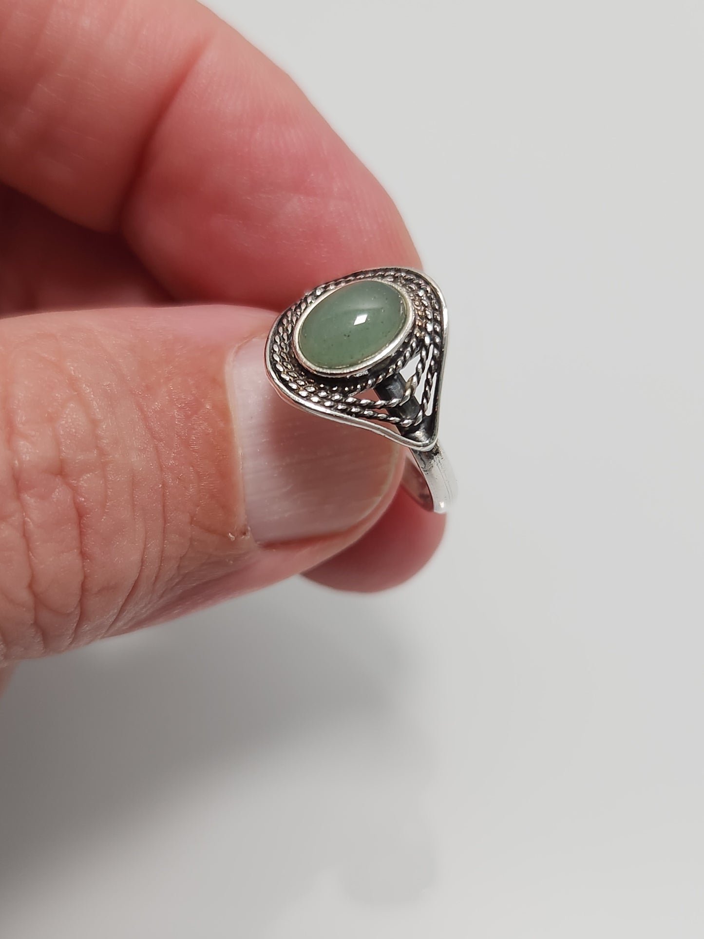 Aventurine Ring sz 6.5