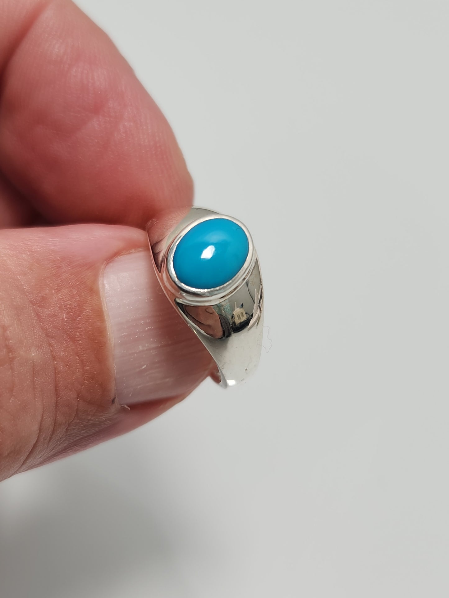 Kingman Turquoise Ring sz 7.5