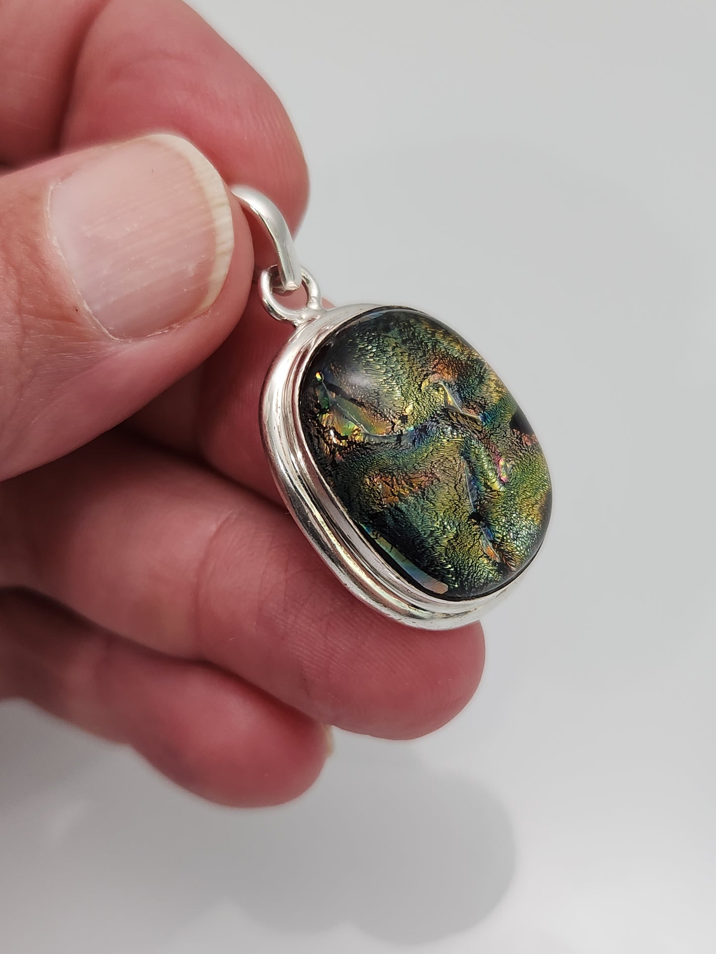 Dichroic Glass Pendant