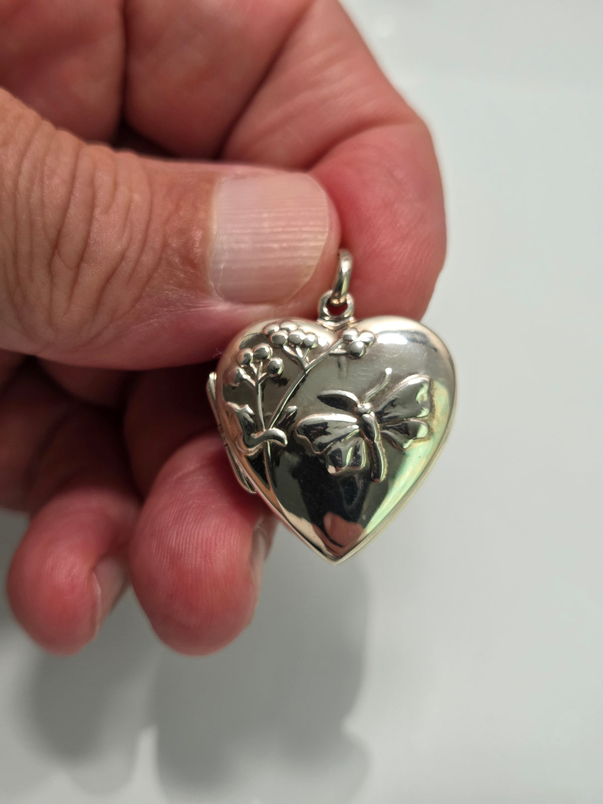 Sterling Silver Butterfly Locket