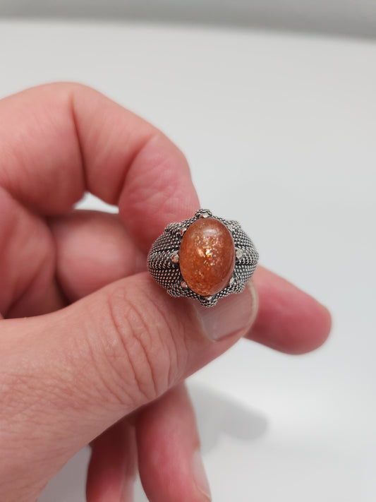 Sunstone Ring sz 9.5