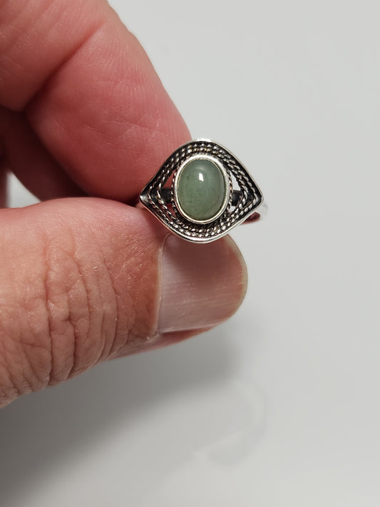 Aventurine Ring sz 6.5