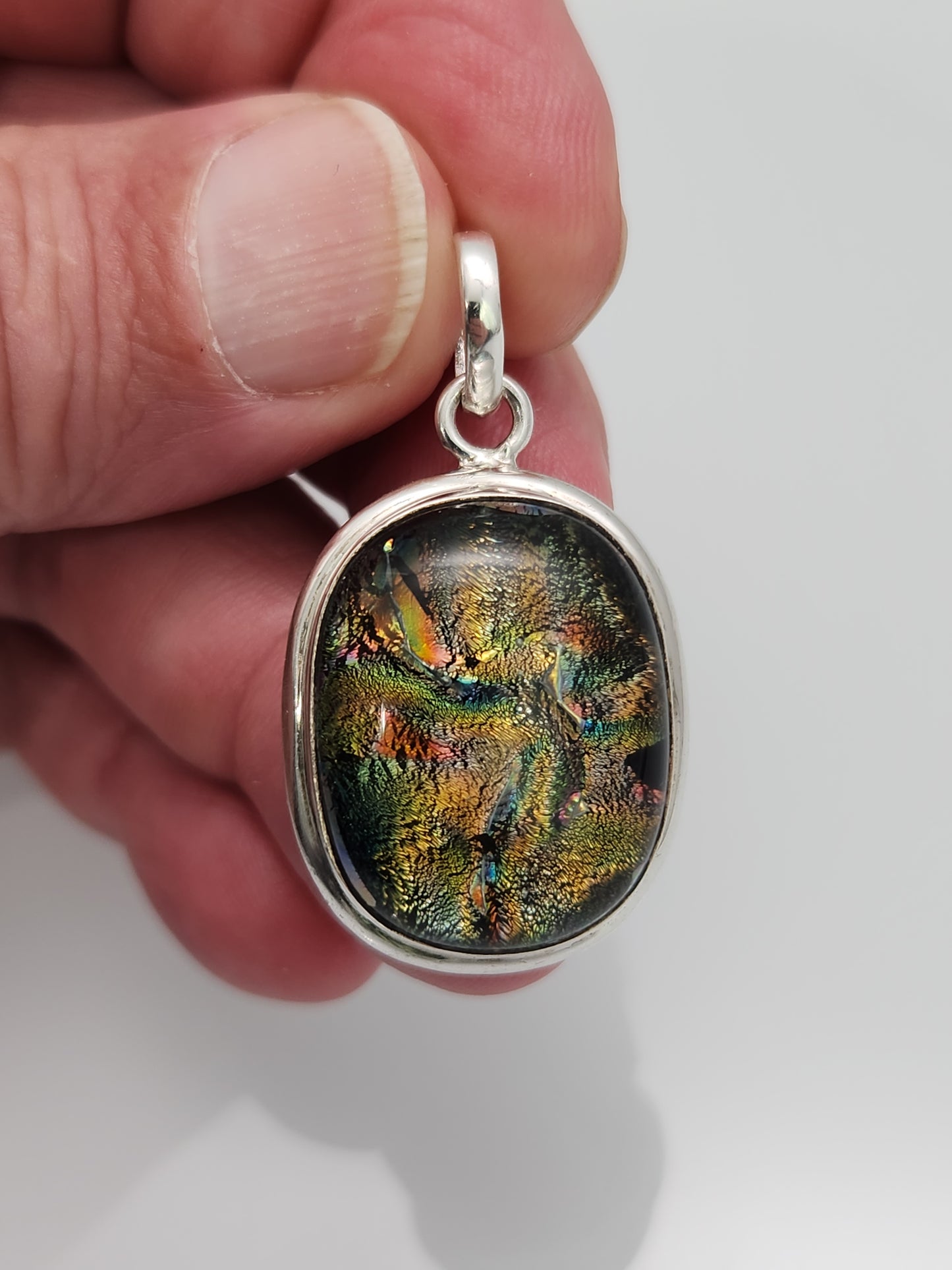 Dichroic Glass Pendant