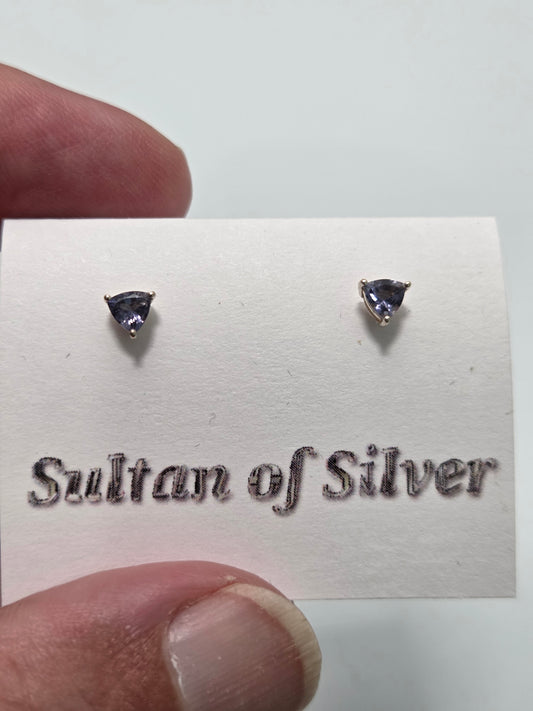 Tanzanite 4mm Trillian Studs