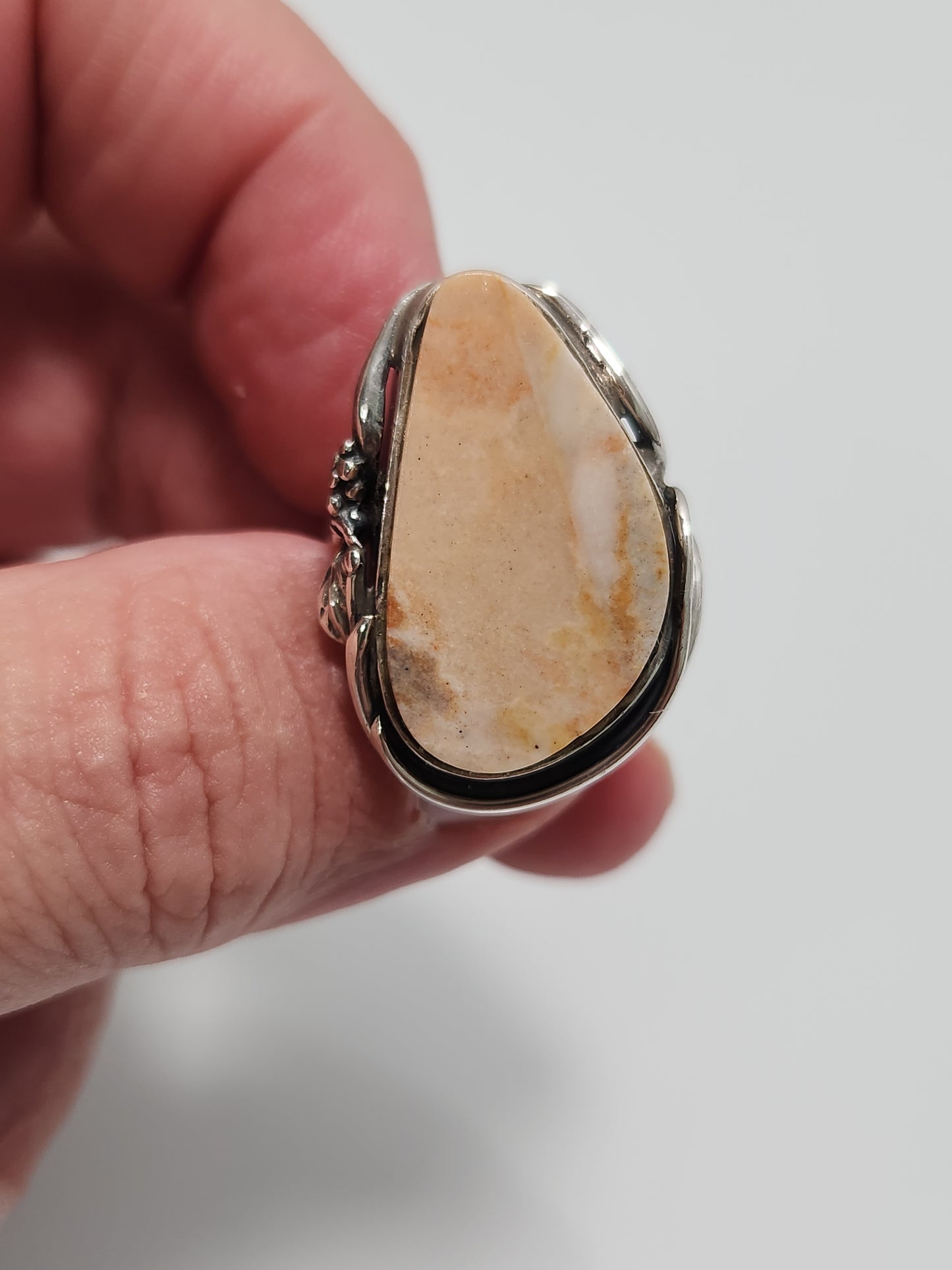 Tigilite Jasper Ring sz 8.5