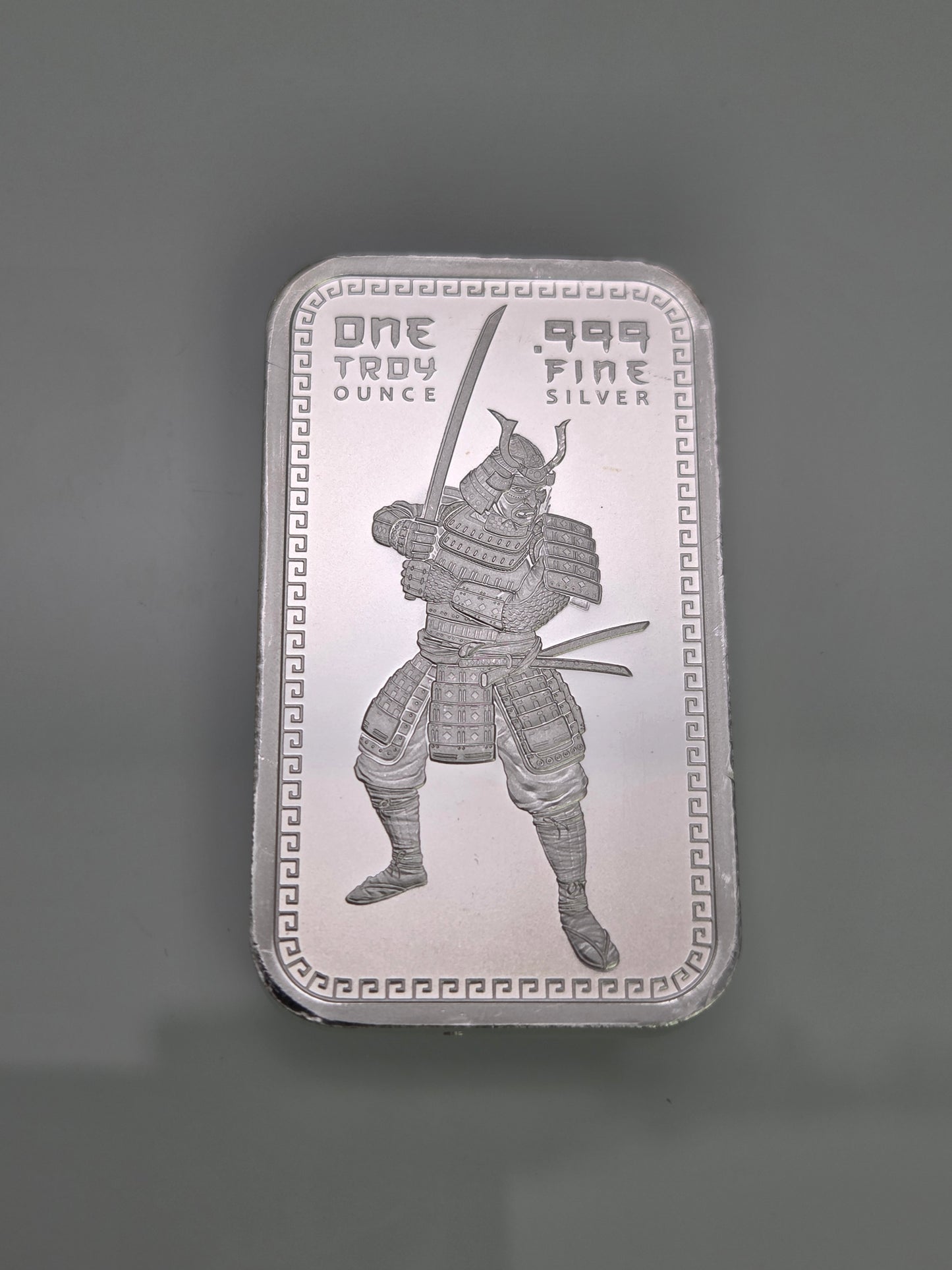 .999 Pure Silver Samurai 1 Oz. Bar