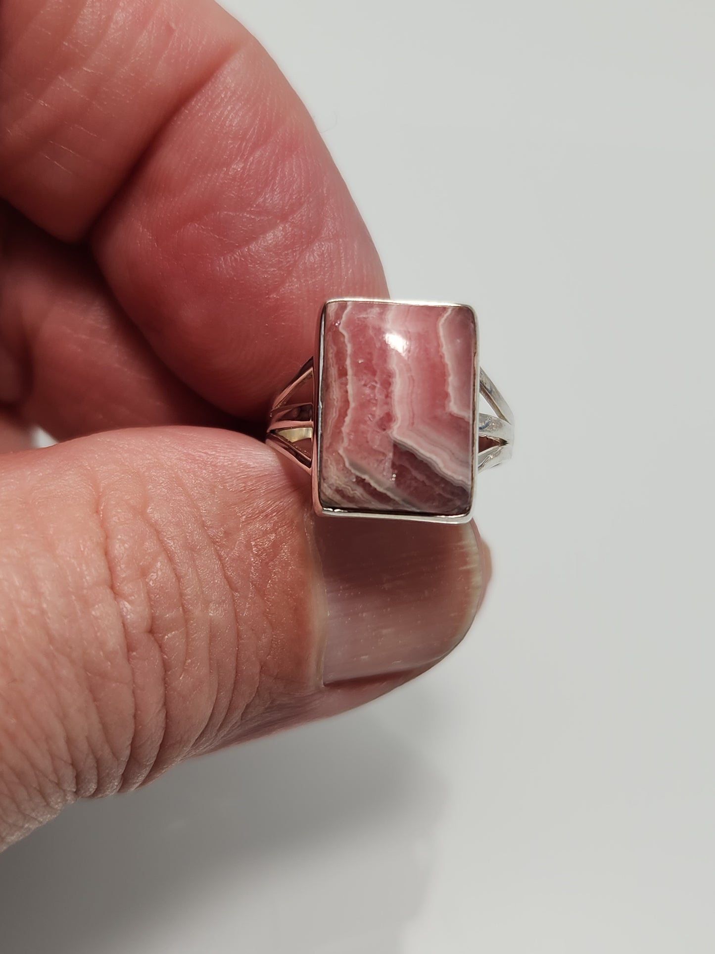 Rhodocrosite Ring sz 6.5