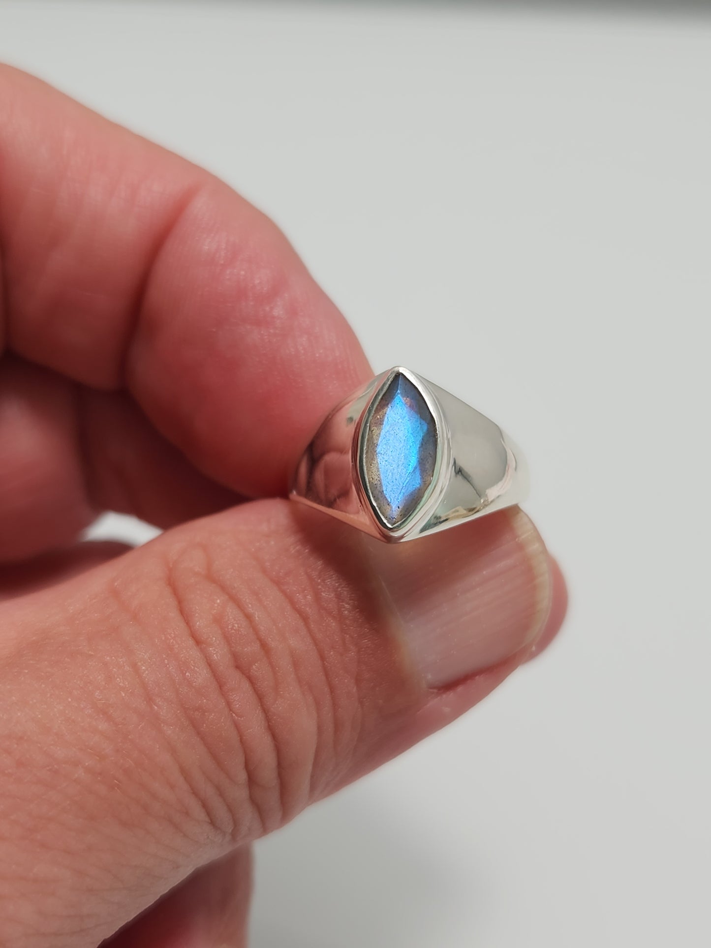 Labradorite Gem Ring sz 7.5