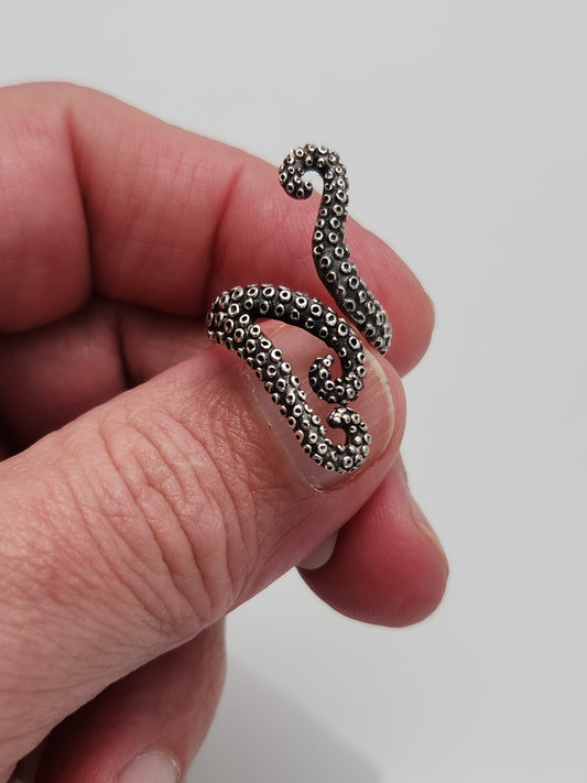 Silver Tentacle Ring sz 5, 7, 8.5