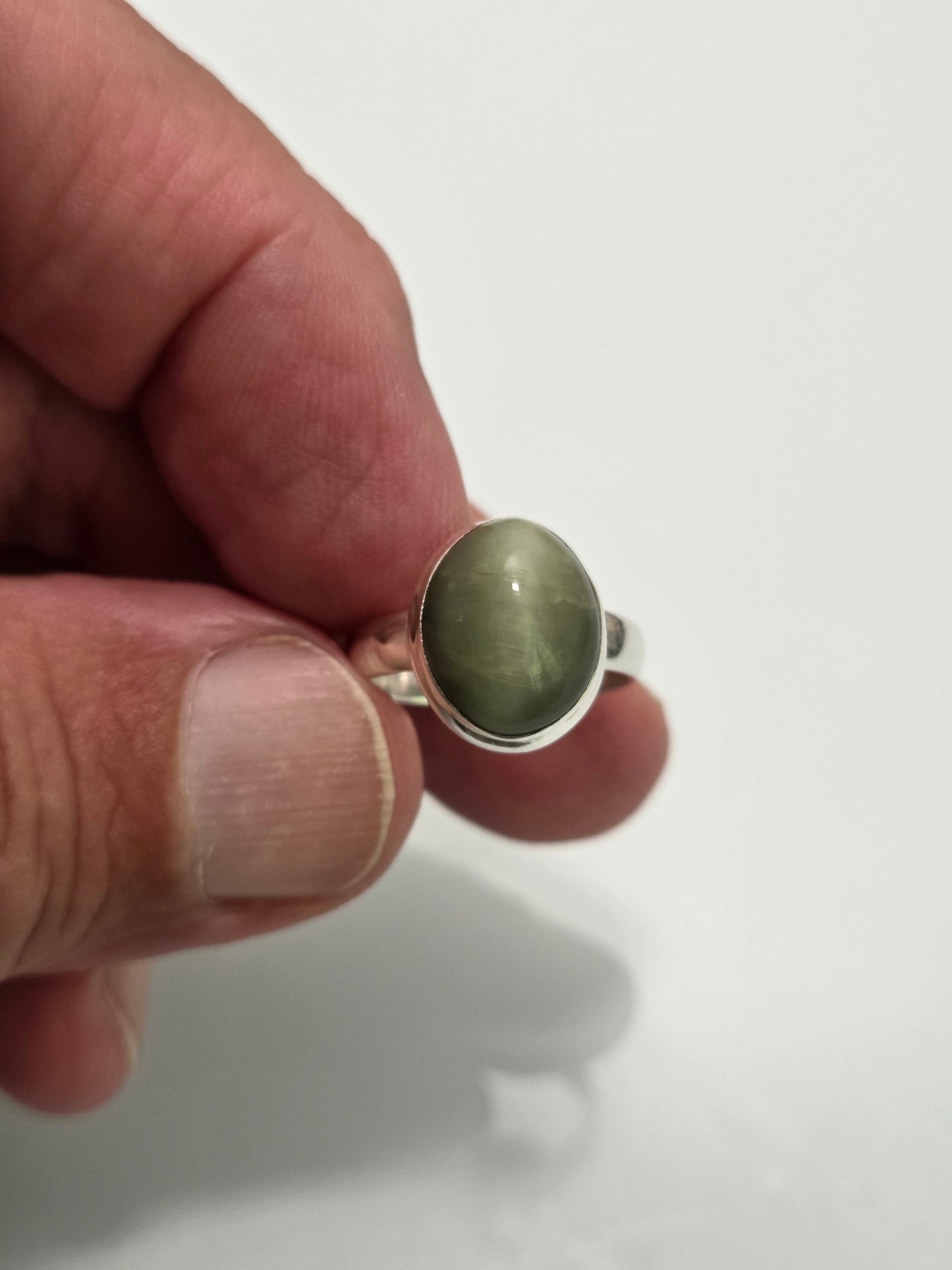 Chrysoberyl Cats Eye Ring sz 6.5