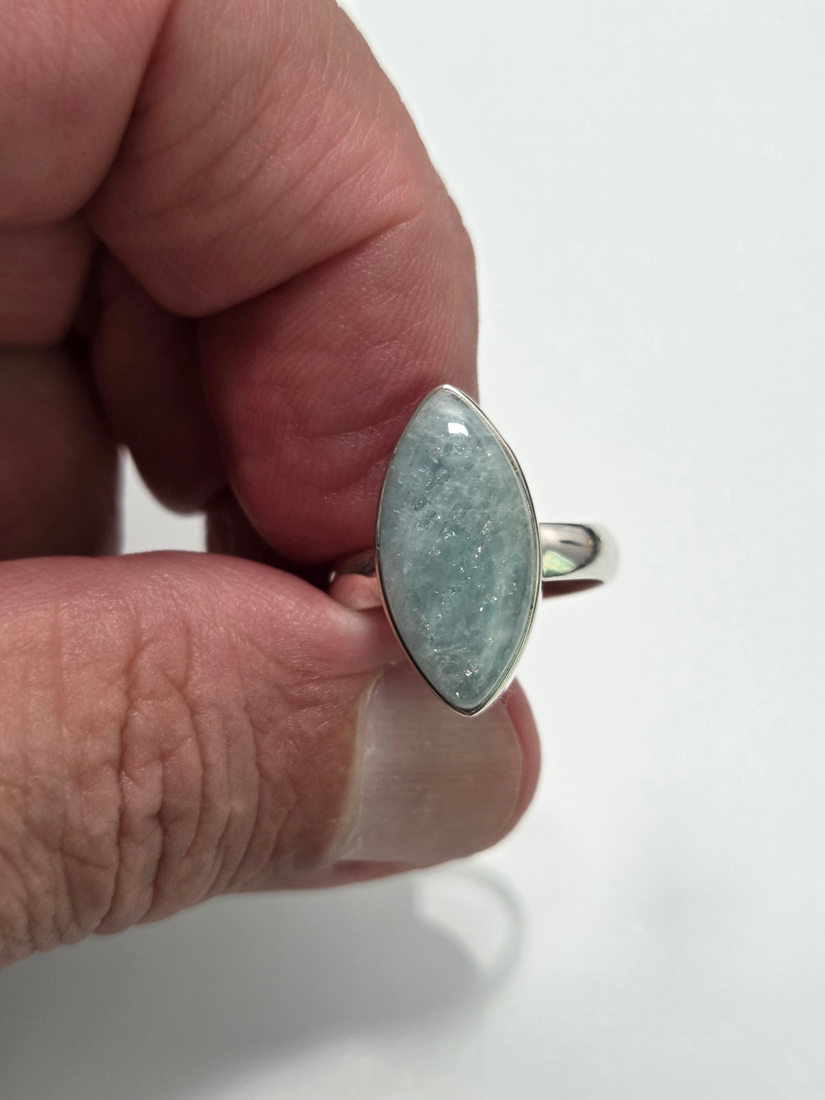 Aquamarine Marquise Ring sz 7