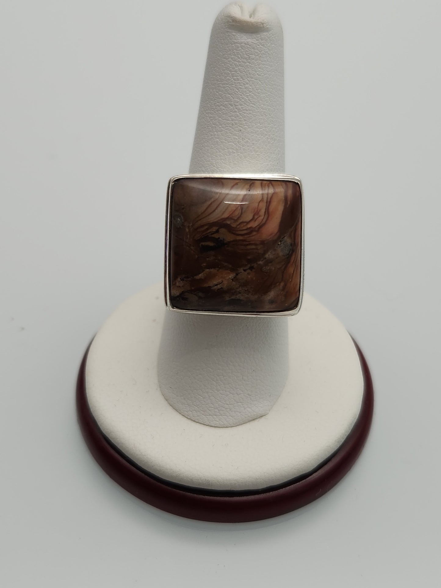 Deschutes Picture Jasper Ring sz 9