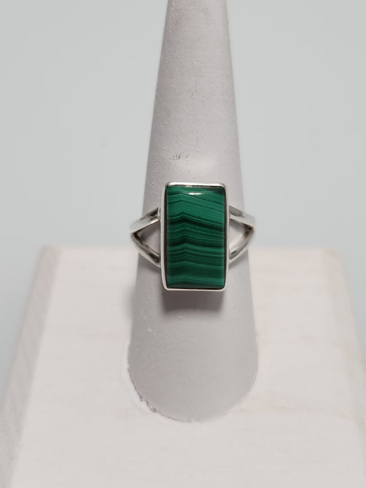 Malachite Ring sz 8.5